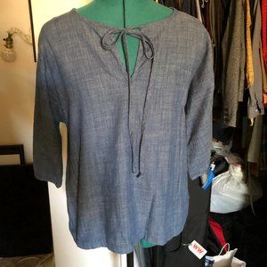 Curator SF Organic Cotton Tie-Front Top